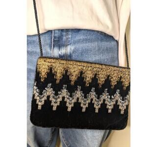 Vintage Beaded Holiday Velvet Sparkly Clutch – Studio 18 La Regale